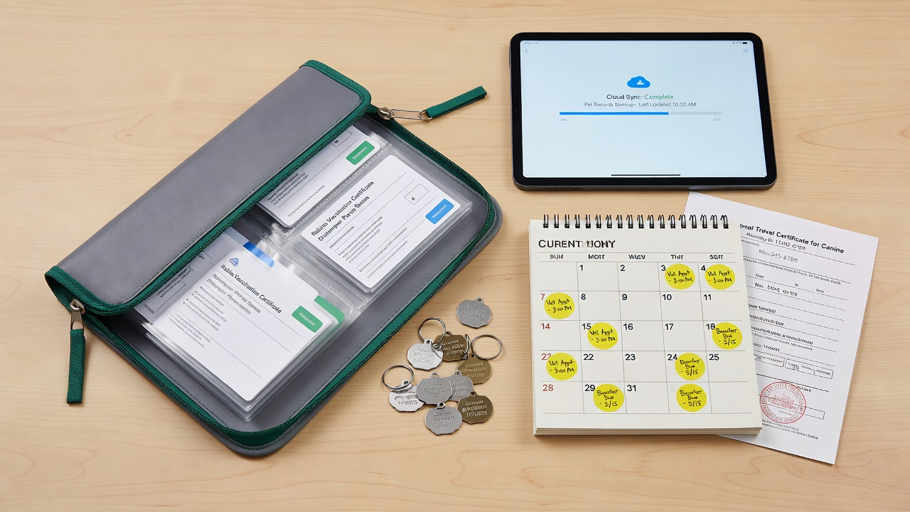 Pet Vaccination Records Organizer: Ultimate Digital & Printable Checklist for Every Vet Visit