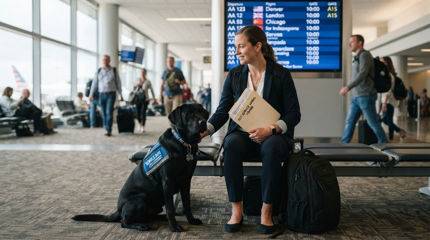 Service Animal Air Travel: DOT Rules, Forms & Airline Requirements Post-2021