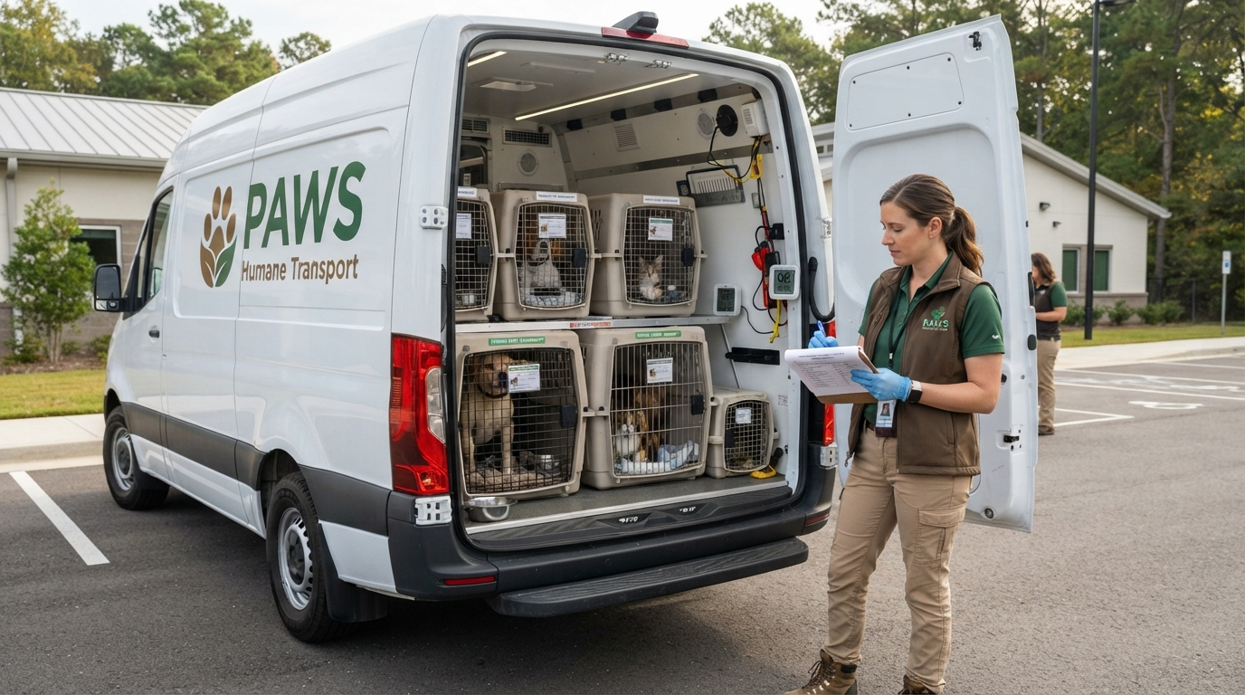 Humane Animal Transport Standards for Rescue Relocation: AWA Regulations, 28-Hour Law & Essential Guidelines