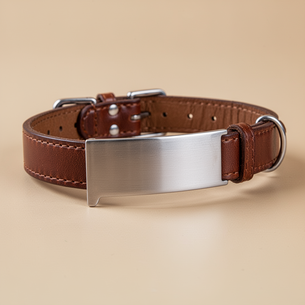 Slide-On Collar ID Plate - Flat Profile