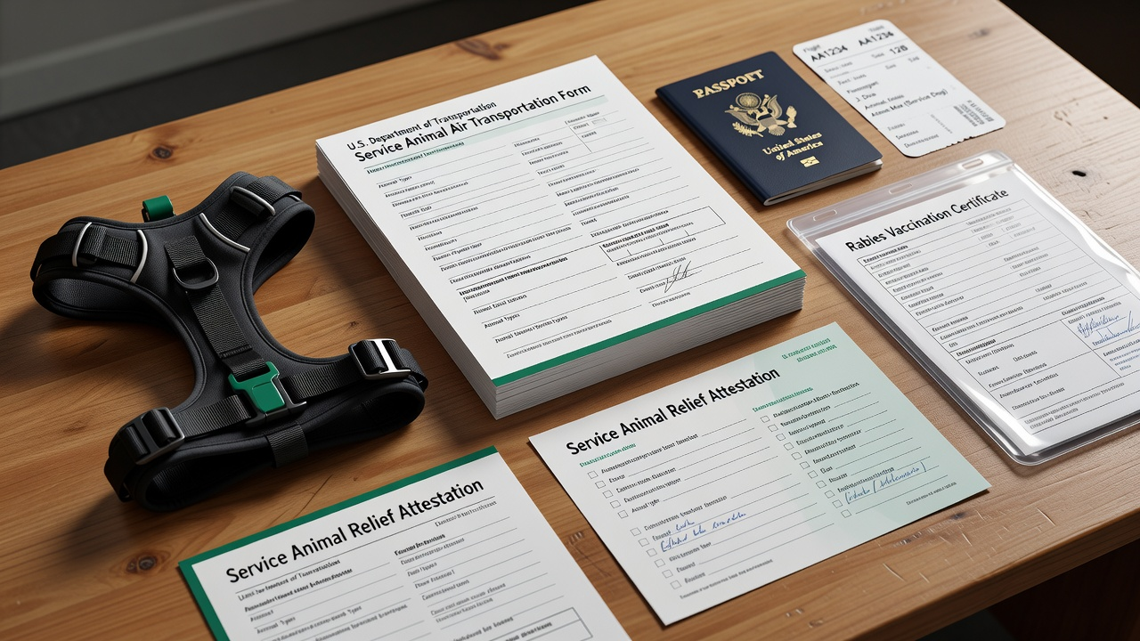 Service Animal Air Travel Checklist: DOT Forms, Documentation & Flying Prep Guide