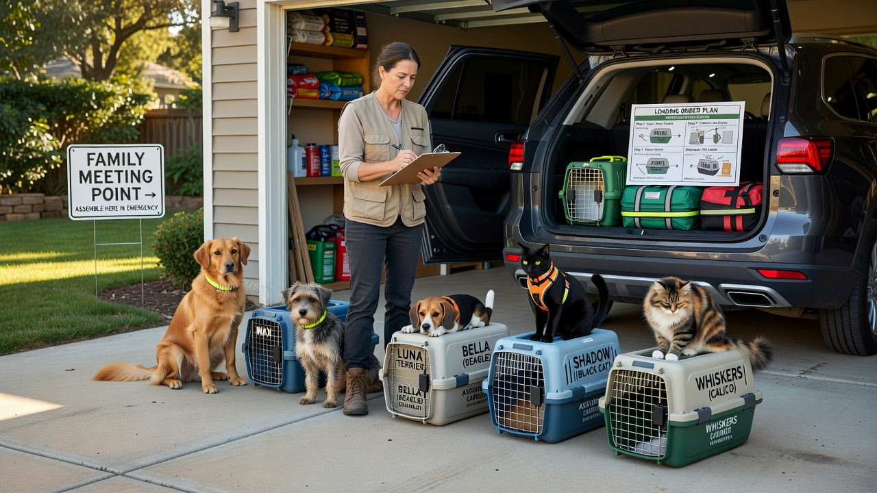 Multi-Pet Household Emergency Plan: Evacuation Checklist for Dogs, Cats & More