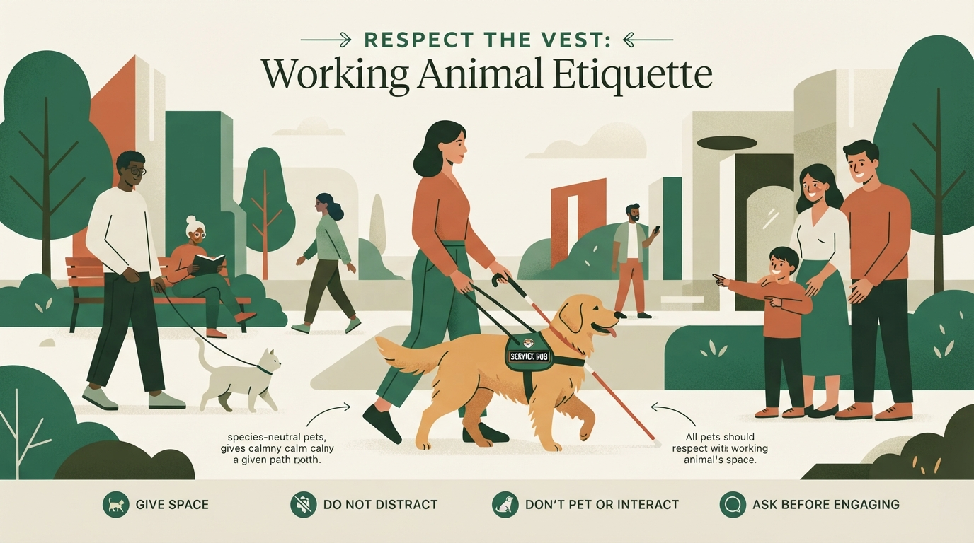 Service Animal Etiquette: Essential Rules for Respecting Working Dogs and Their Handlers