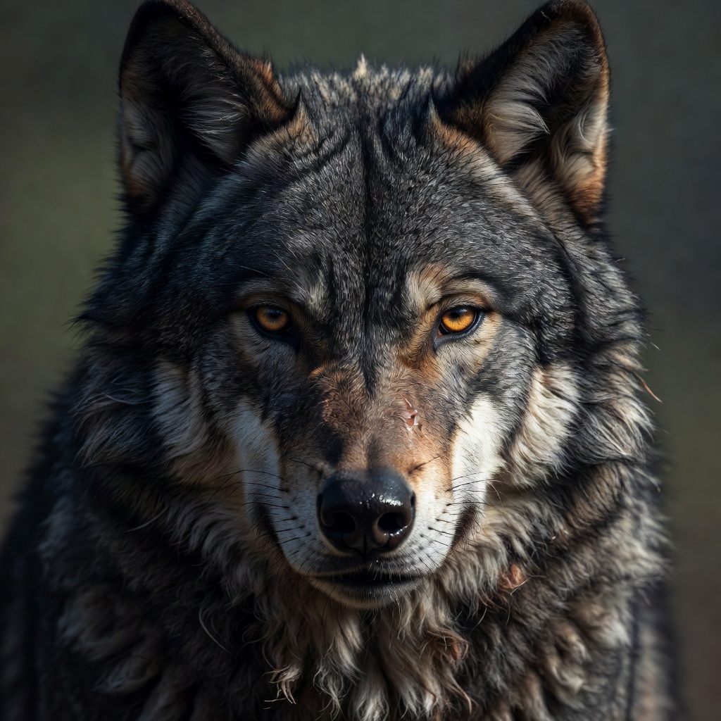 Detailed wolf reference image