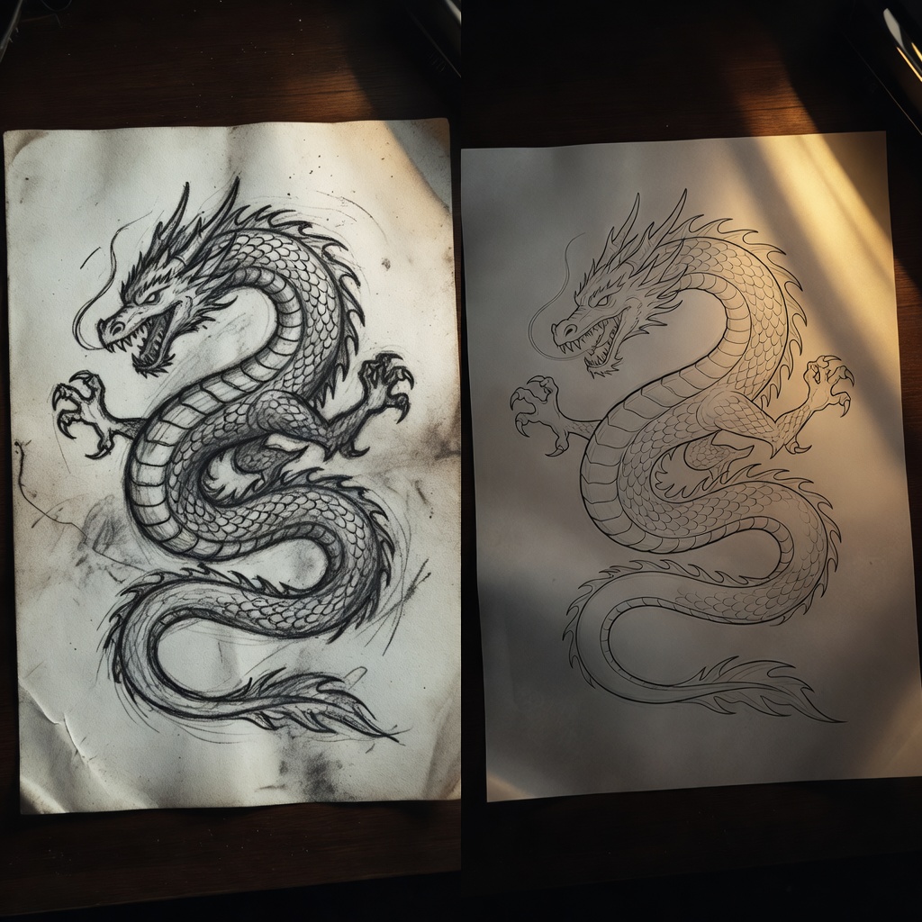 From Bad Reference to Perfect Stencil: Turning Difficult Images Into Tattoo-Ready Art