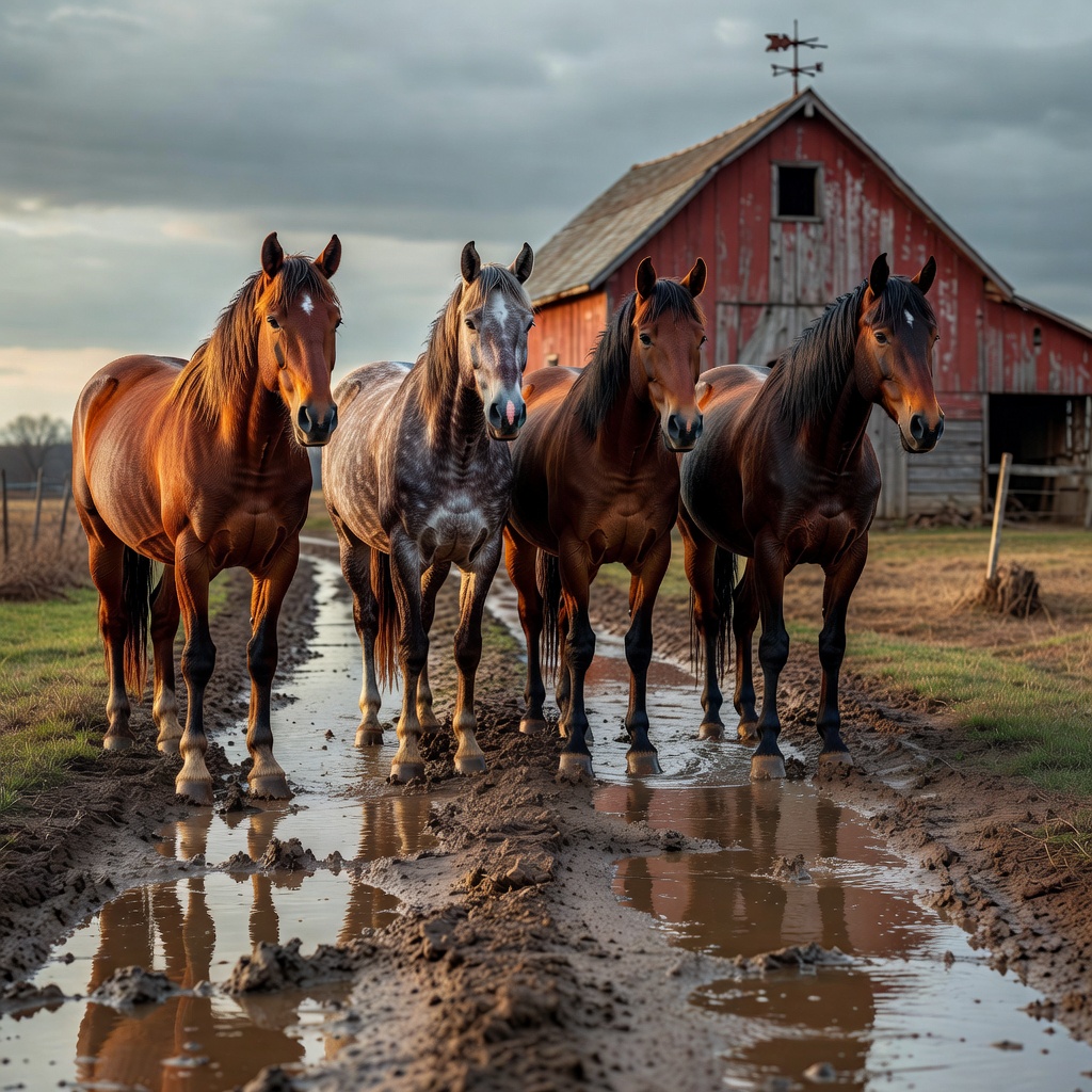 Flooding at the barn