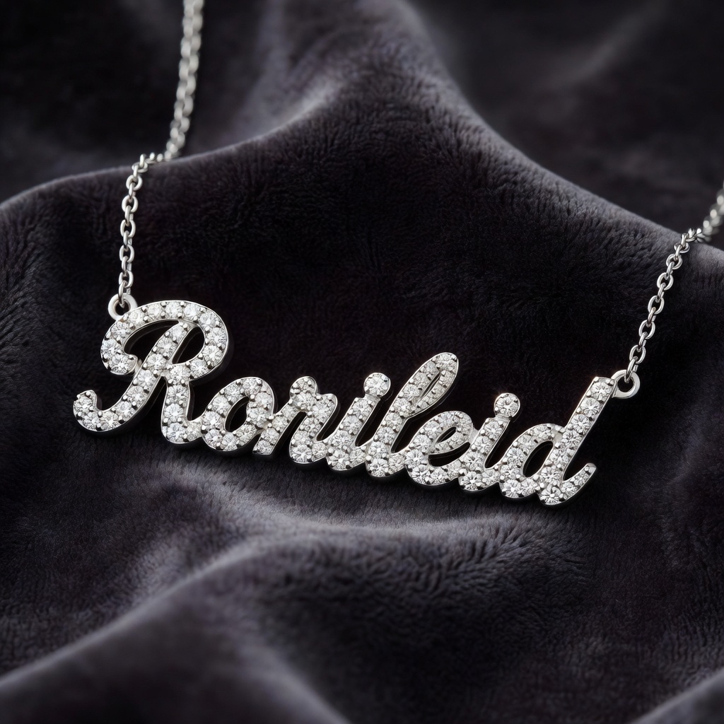 Luxury Encrusted Custom Nameplate