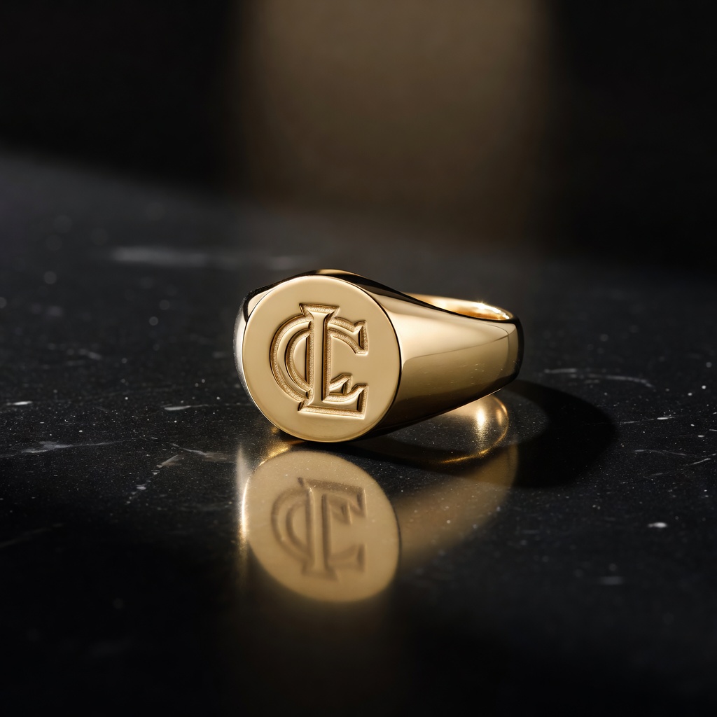 Bespoke Corporate Logo Signet Ring