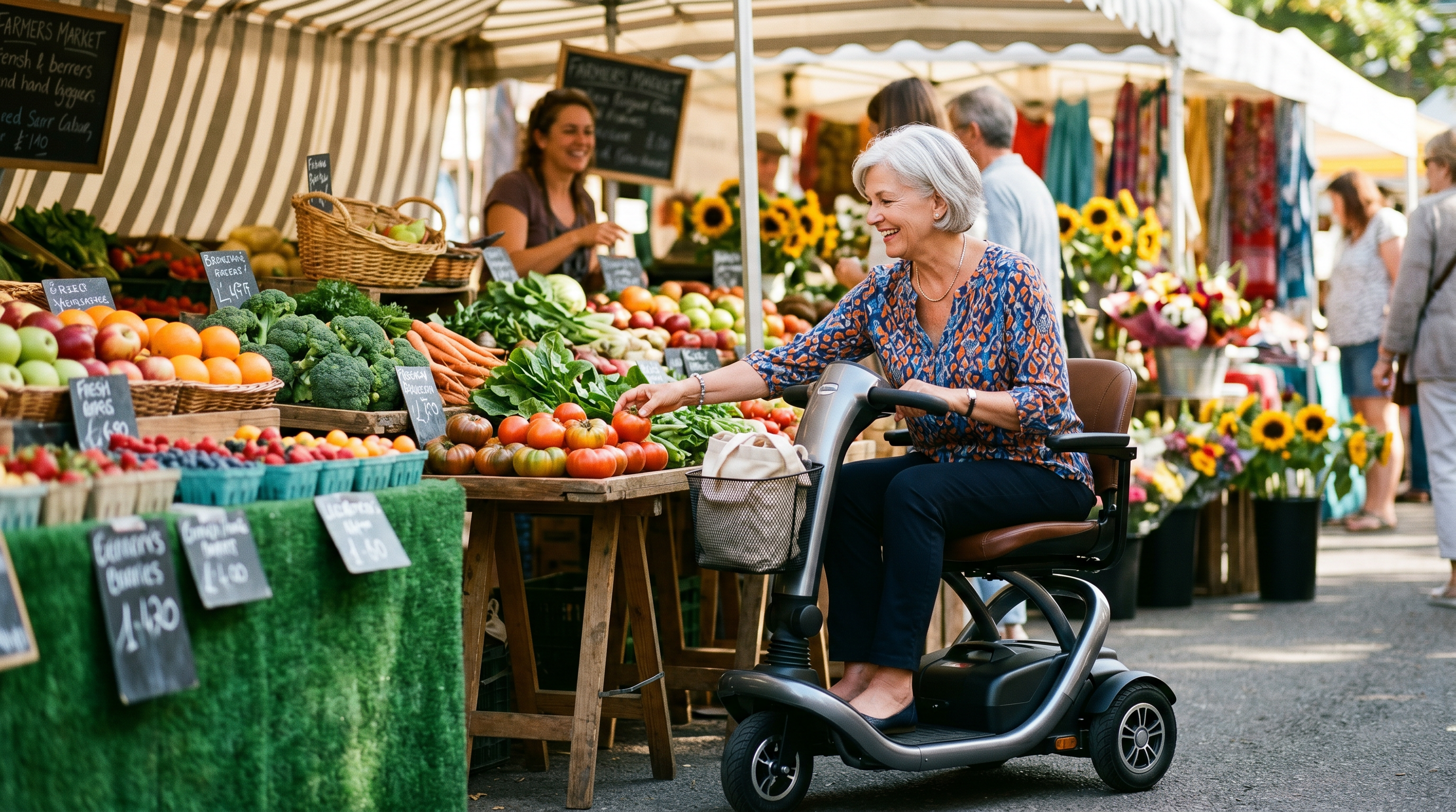 A stylish, modern mobility scooter reflecting an active lifestyle.