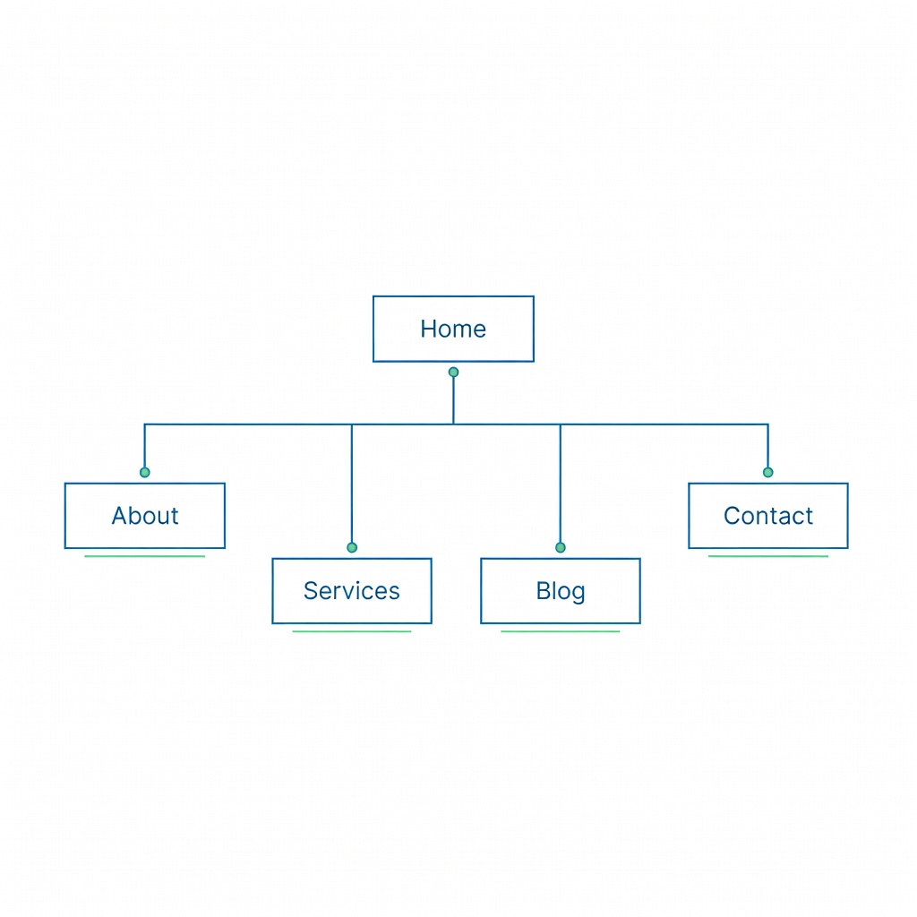 Website sitemap diagram