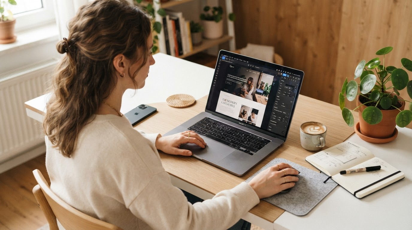 Building a website concept