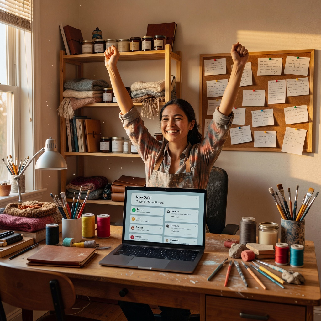 Celebrating hobby business success