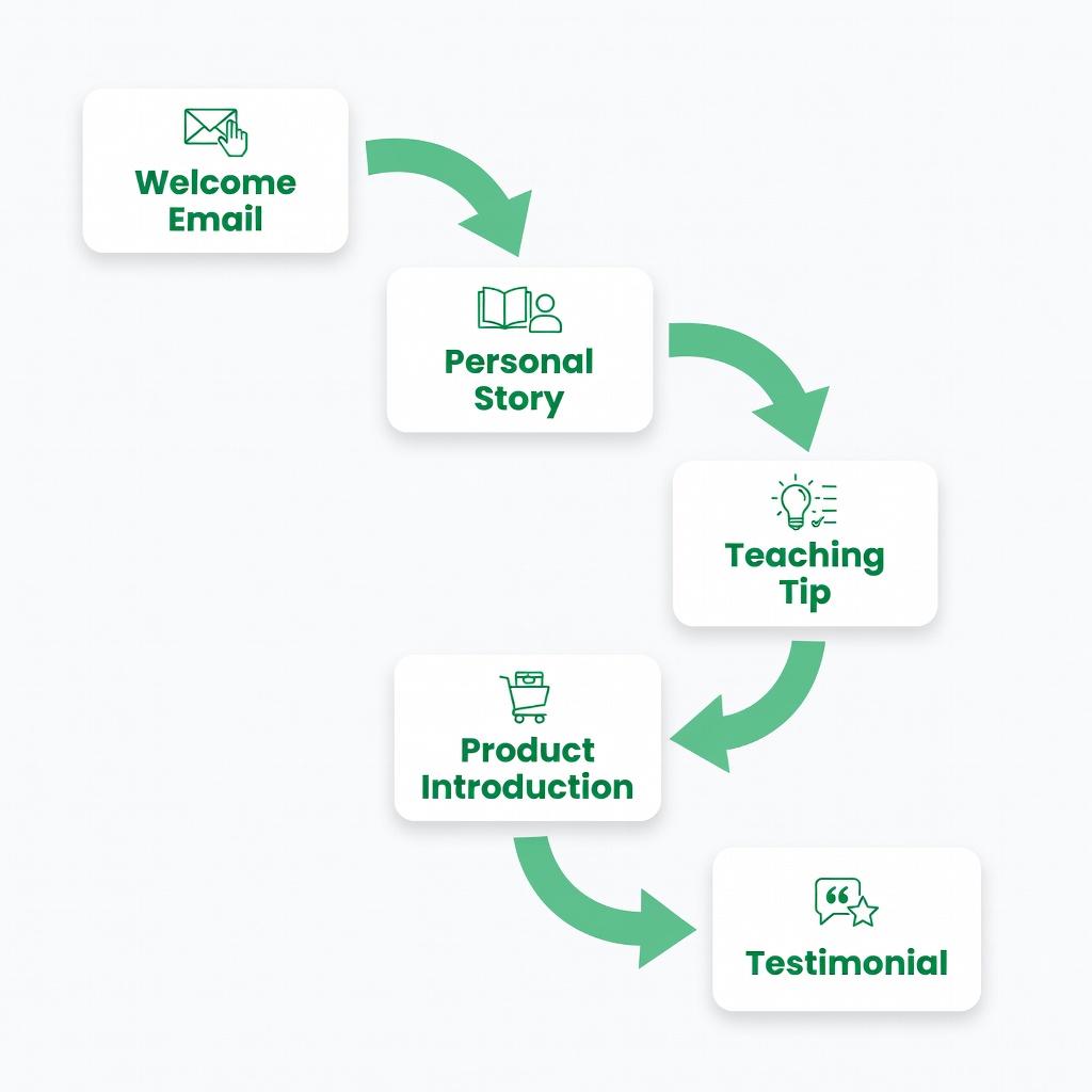 Email welcome sequence flow