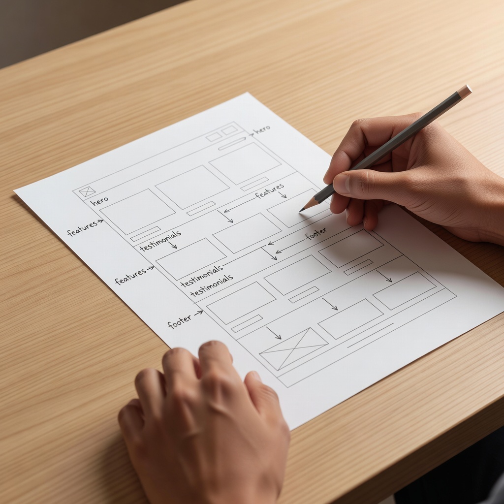 Website planning concept