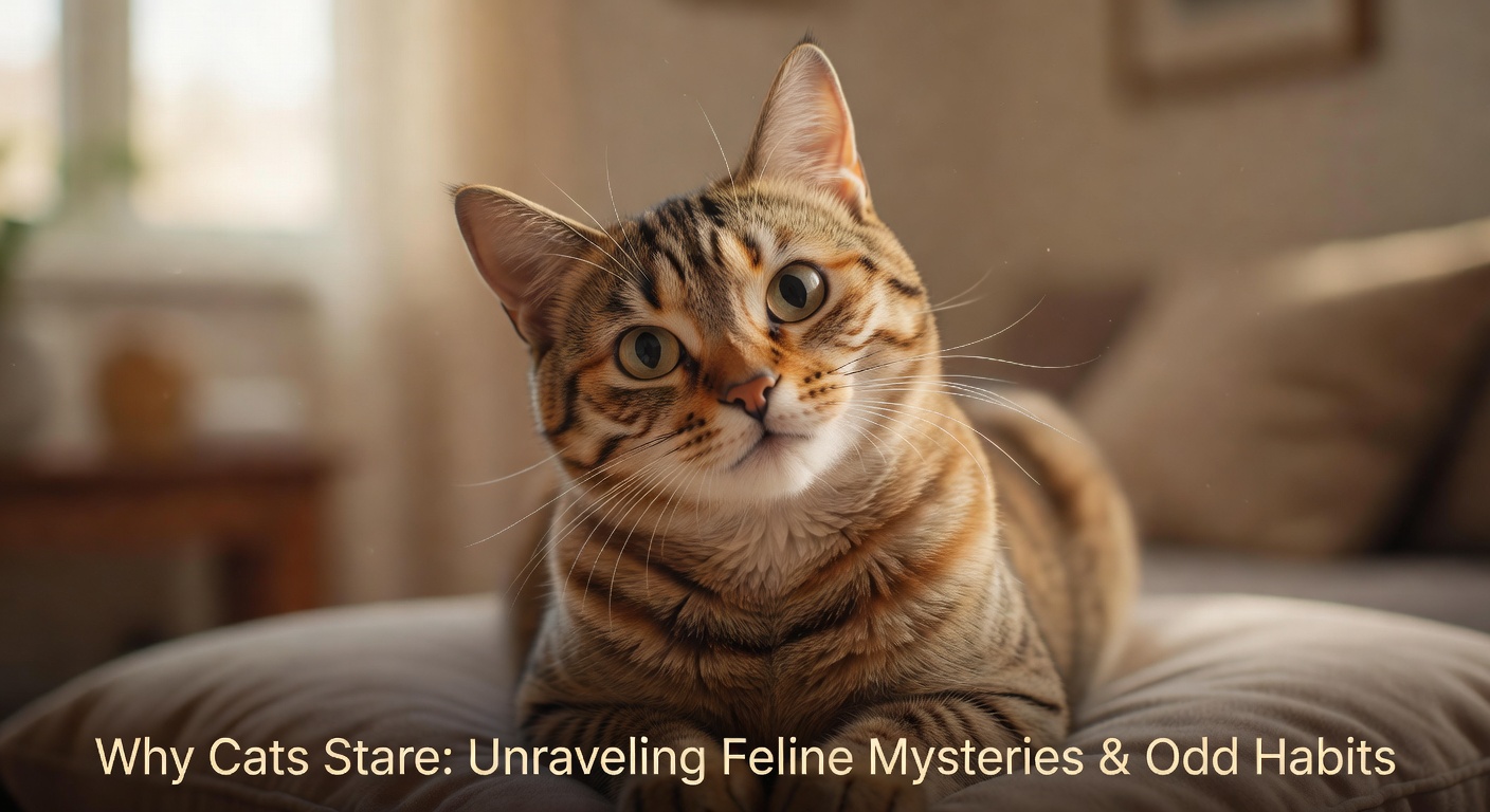 Why Does My Cat Stare at Me? 6 Weird Cat Behaviors Explained (With a Slow Blink!)