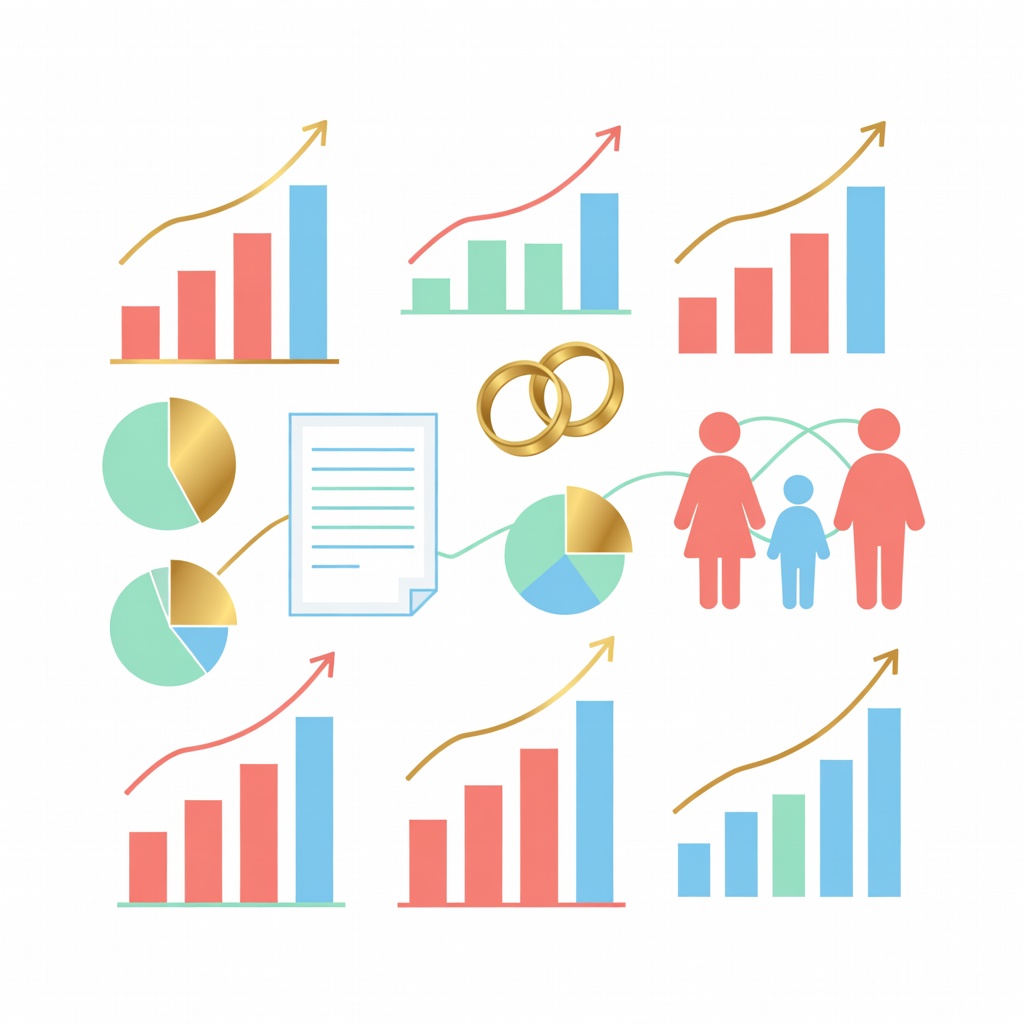 Marriage data infographic
