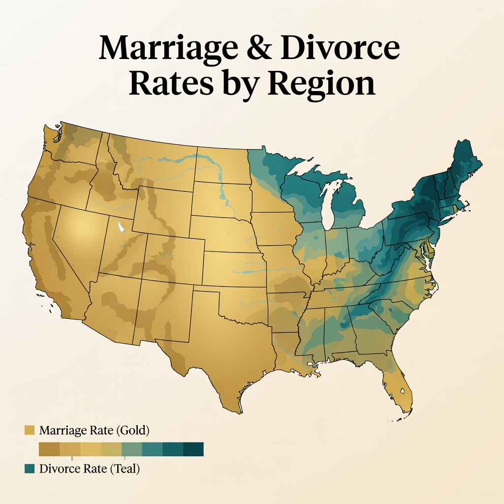 Bible Belt Paradox: Why Conservative States Top U.S. Divorce Rates by State