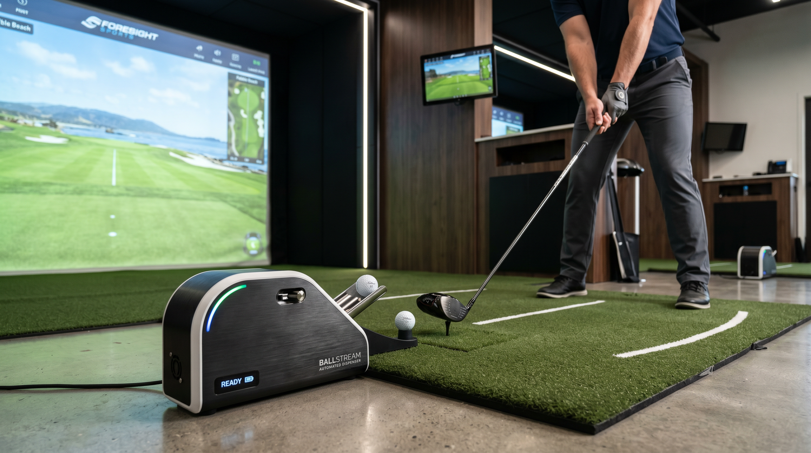 RangeFlow Automated Tee-Side Golf Ball Dispenser