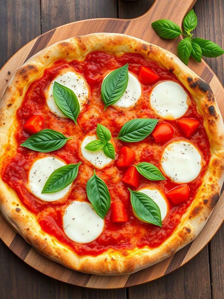 Homemade Margherita Pizza
