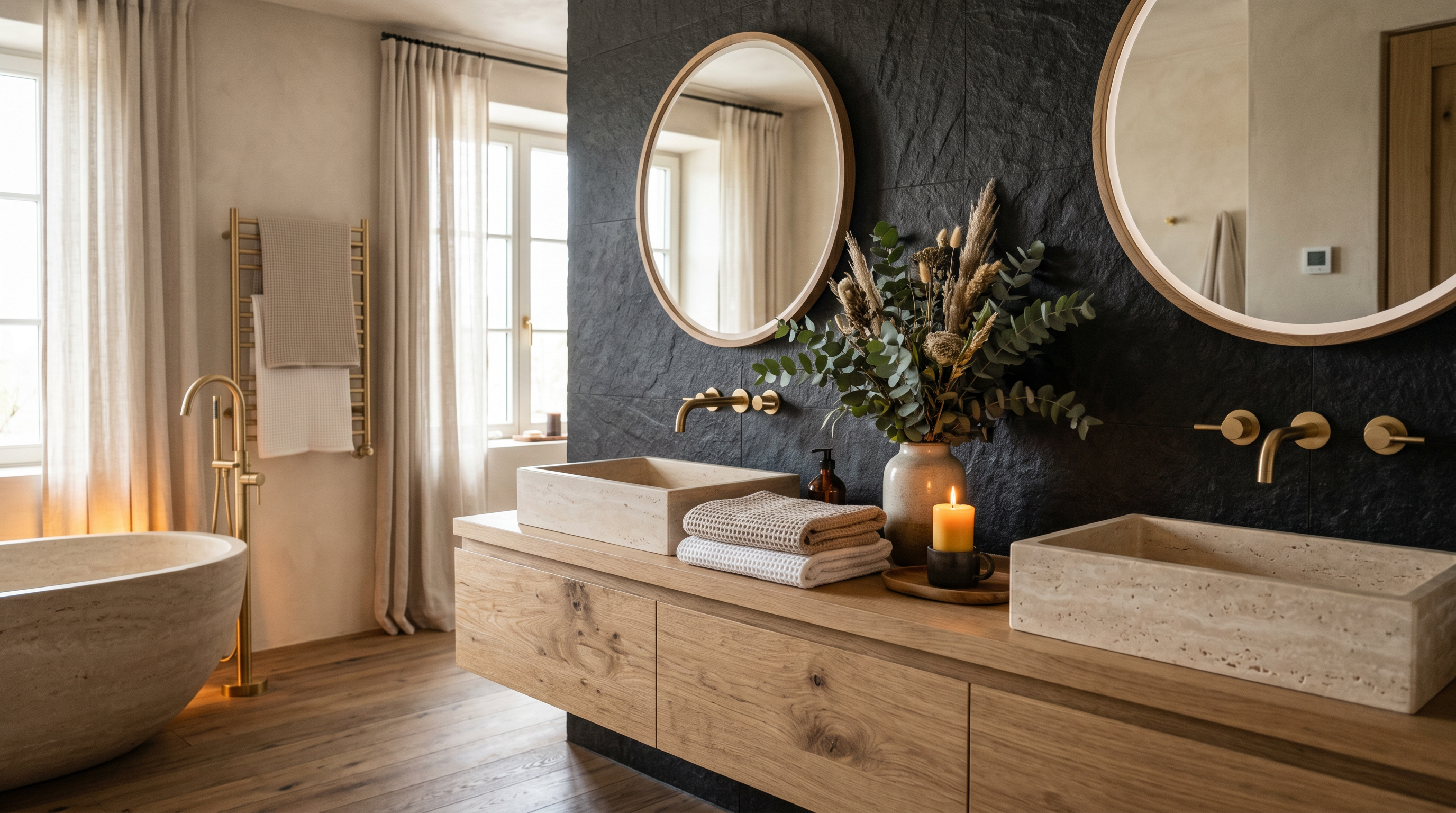 Luxury Vacation Rental Design Trends 2026: Warm Minimalism, Spa Bathrooms & Workspaces Elite Guests Demand