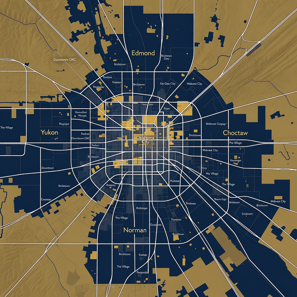 Oklahoma City metro service area map