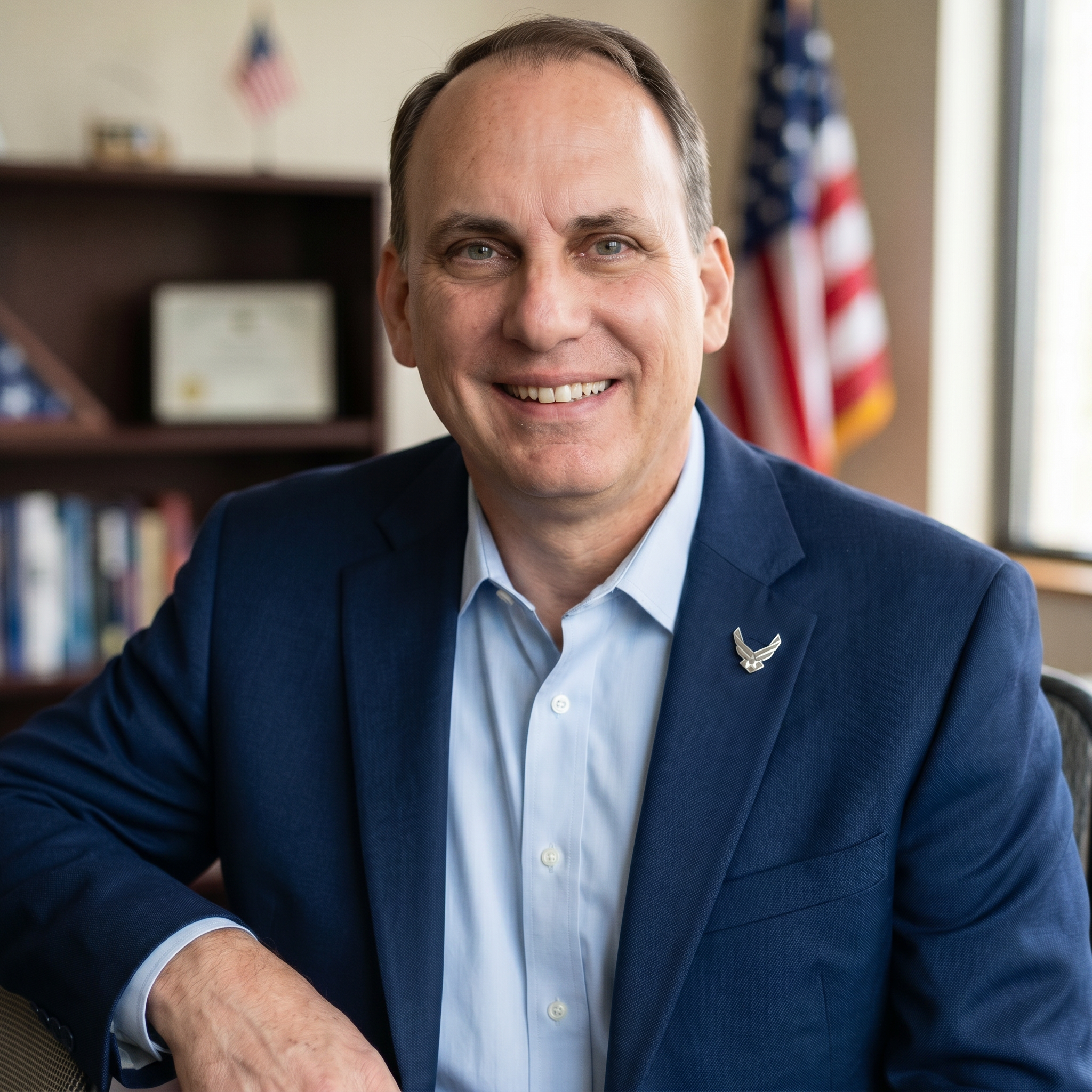 Retired Air Force veteran and VA advocate mentoring fellow veterans