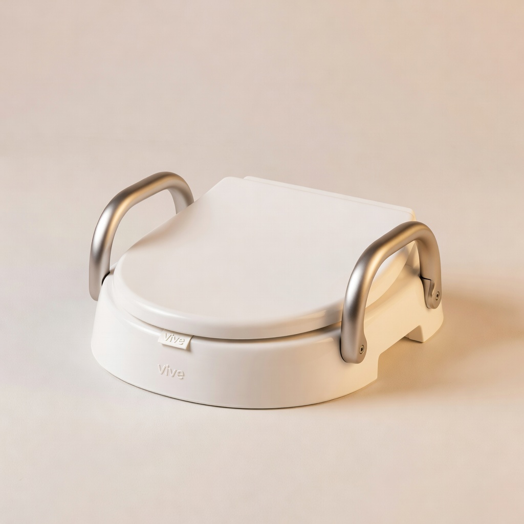 Vive Raised Toilet Seat with Handles