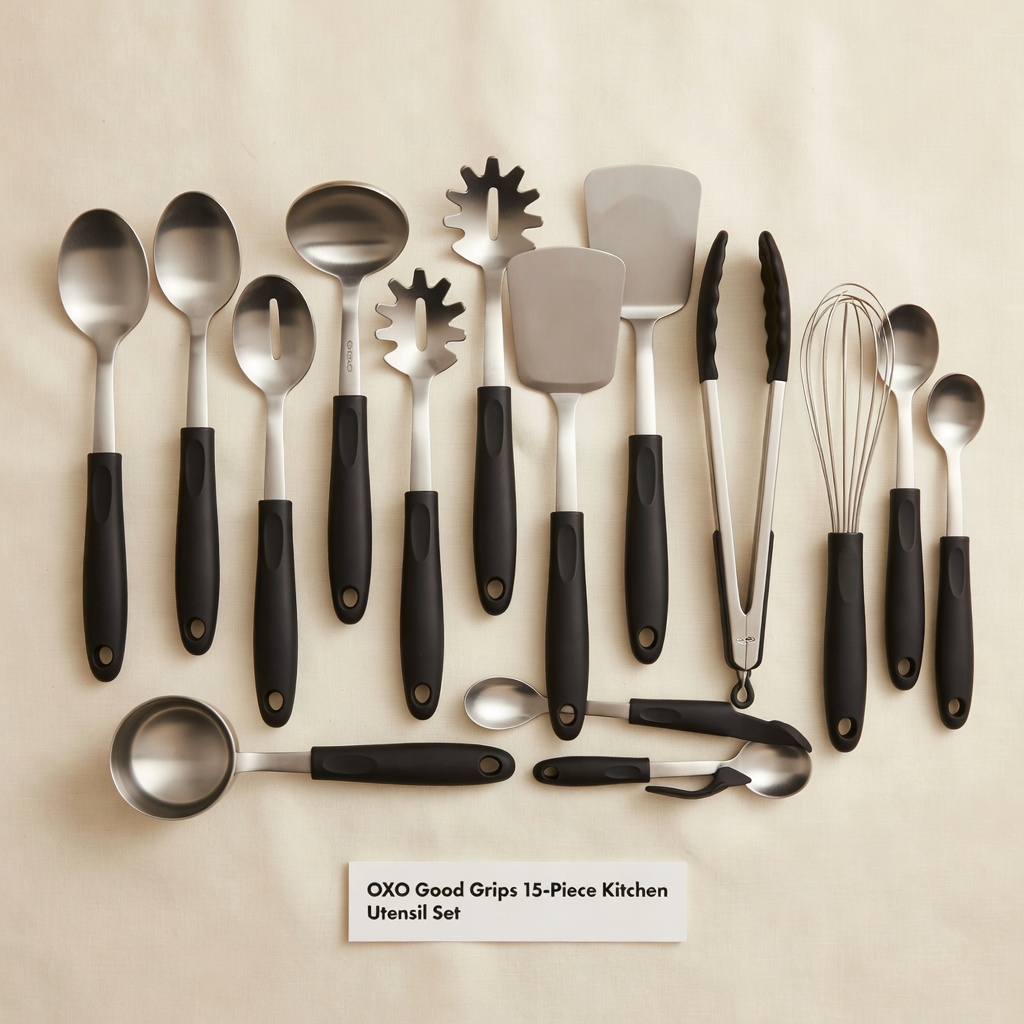 OXO Good Grips 15-Piece Kitchen Utensil Set