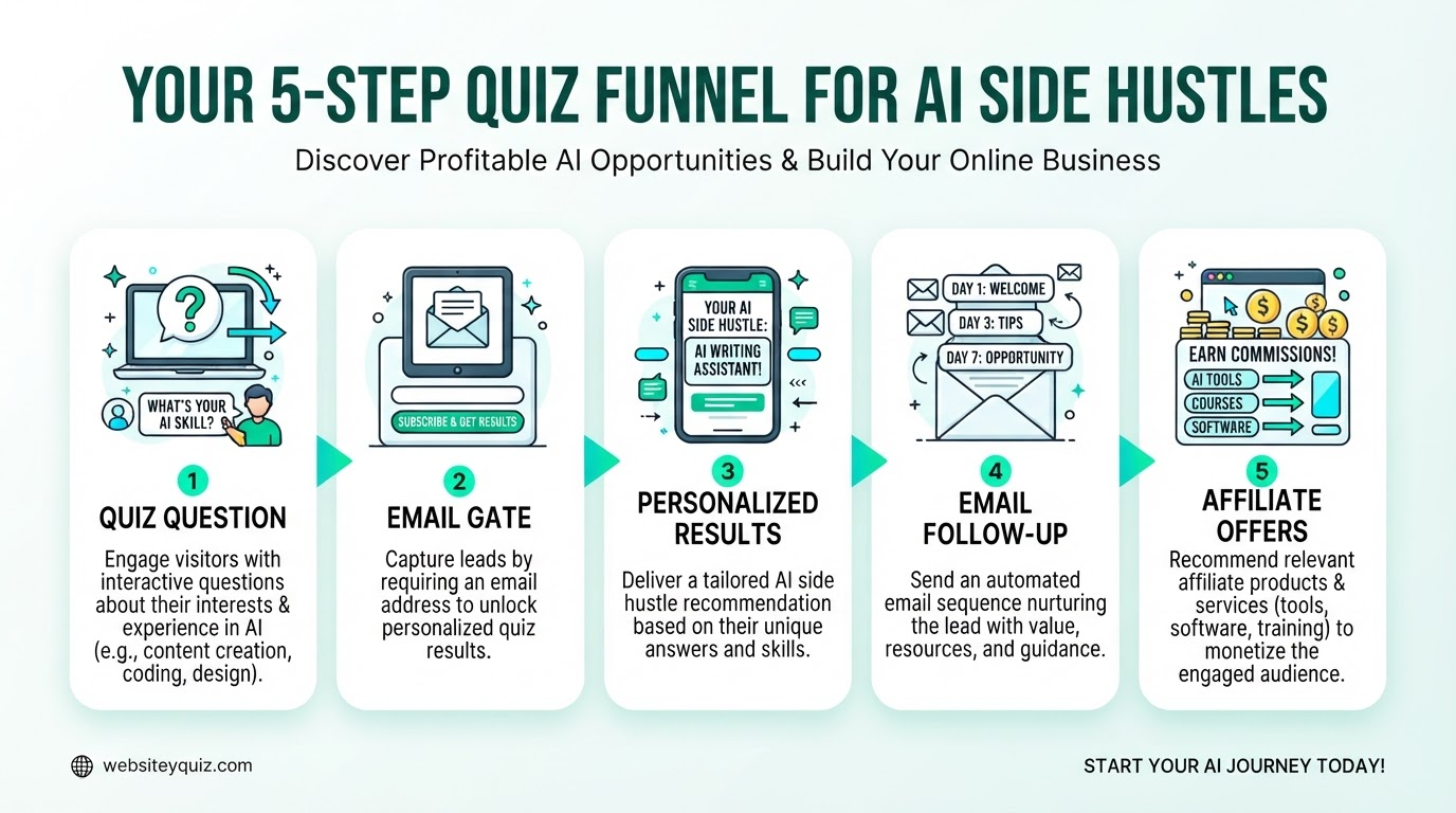 How the AI Side Hustle Quiz Funnel Works: Lead Generation, Personalization, and Affiliate Marketing for Beginners