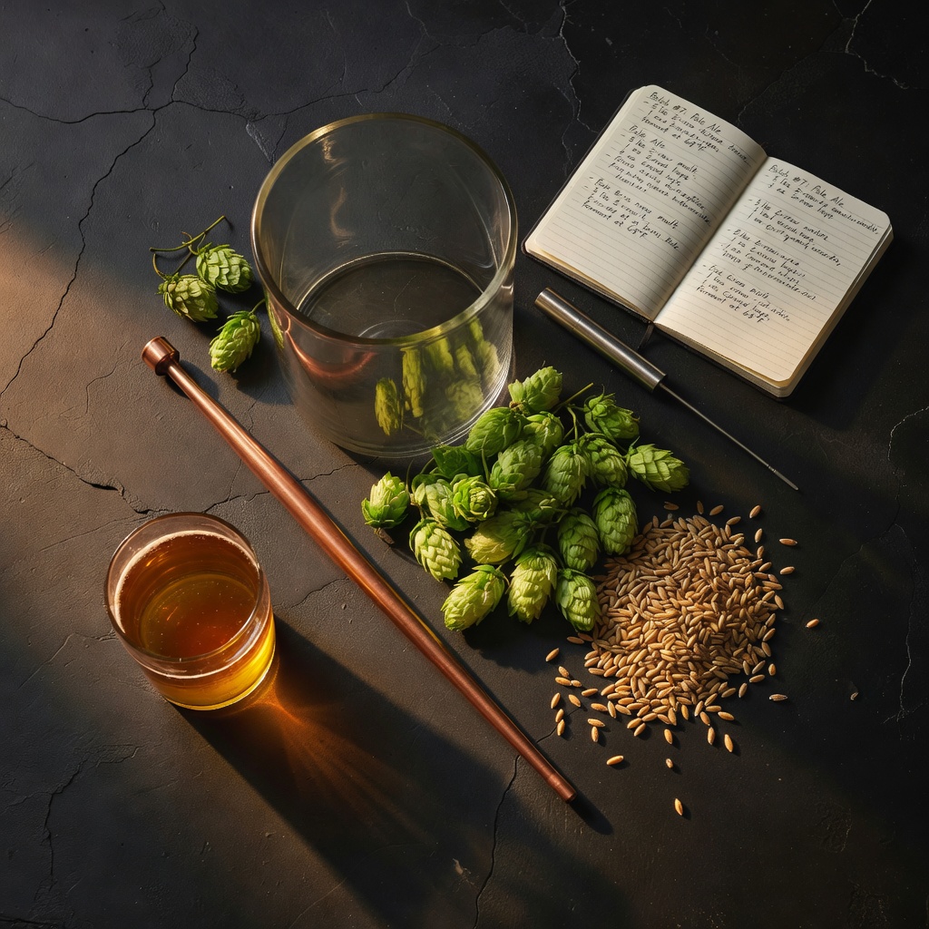 Brewing equipment backdrop