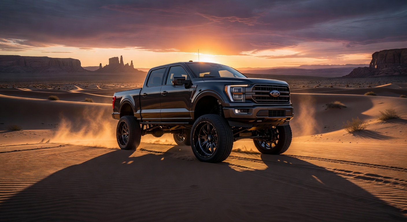 Modified F-150 with Bronze Wheels