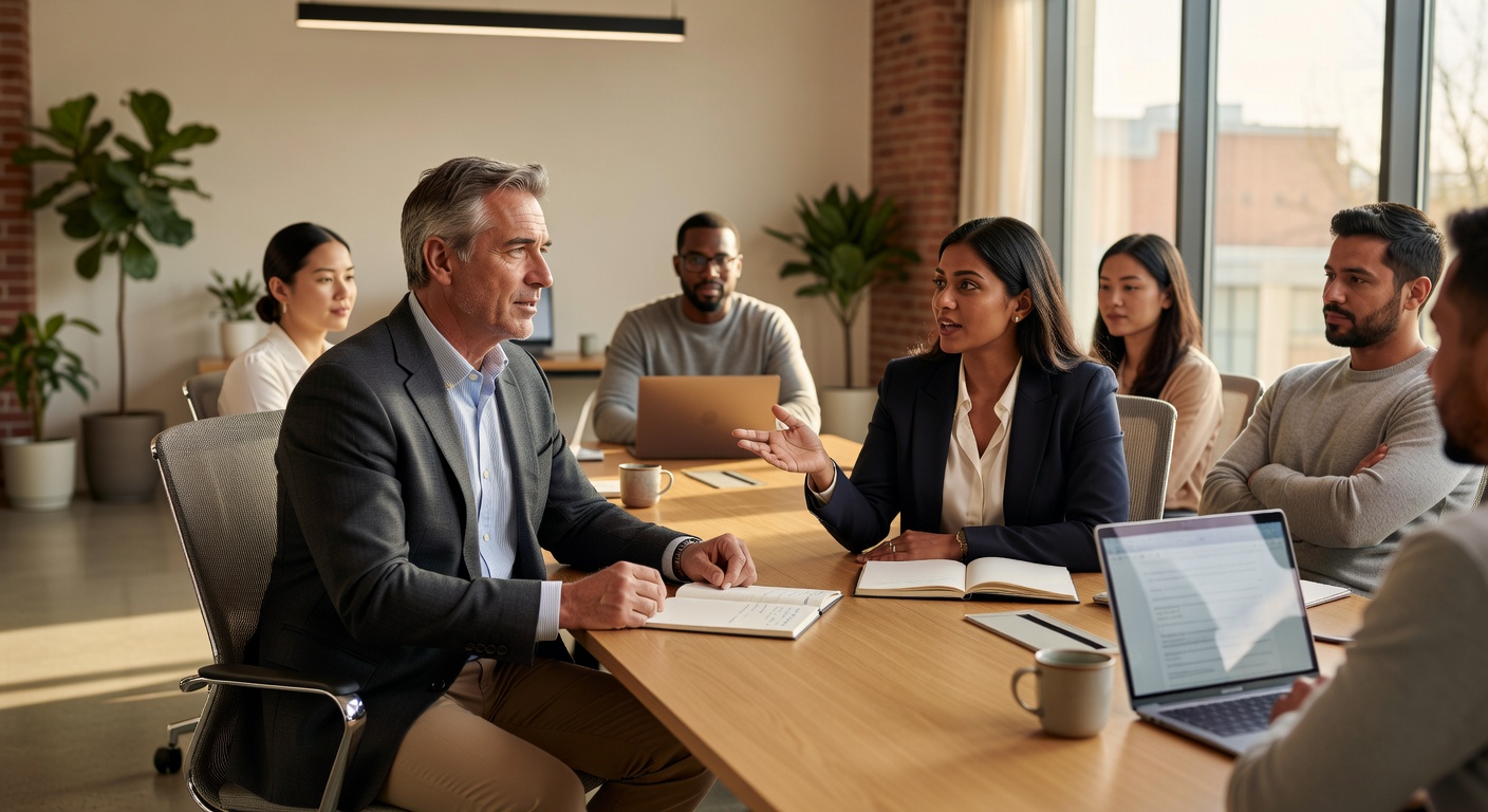 Leadership coaching session
