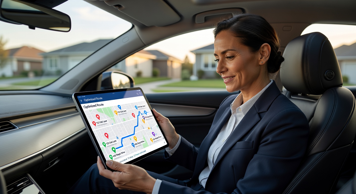 Real Estate Route Optimization: Save 2+ Hours & 24% Fuel with Ani Hands-Free Showing Route Planner