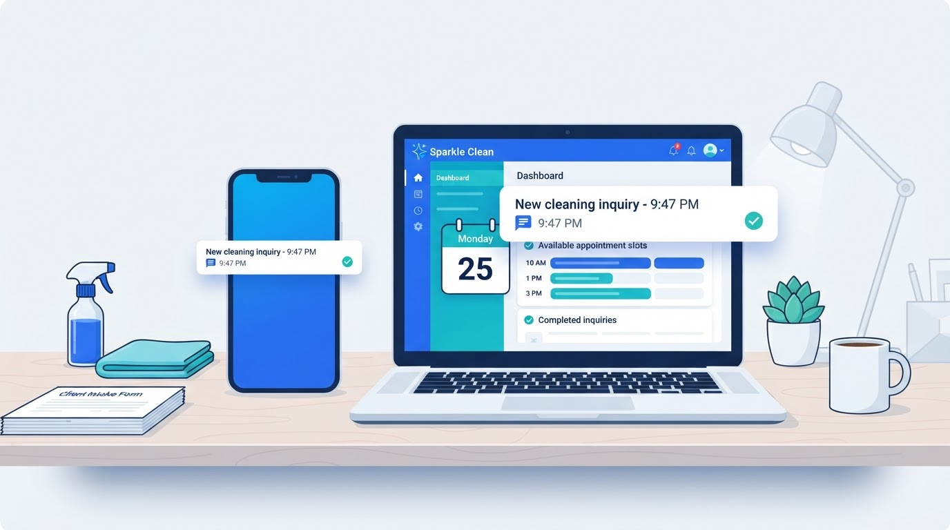 How to Turn After-Hours Cleaning Inquiries into More Booked Appointments
