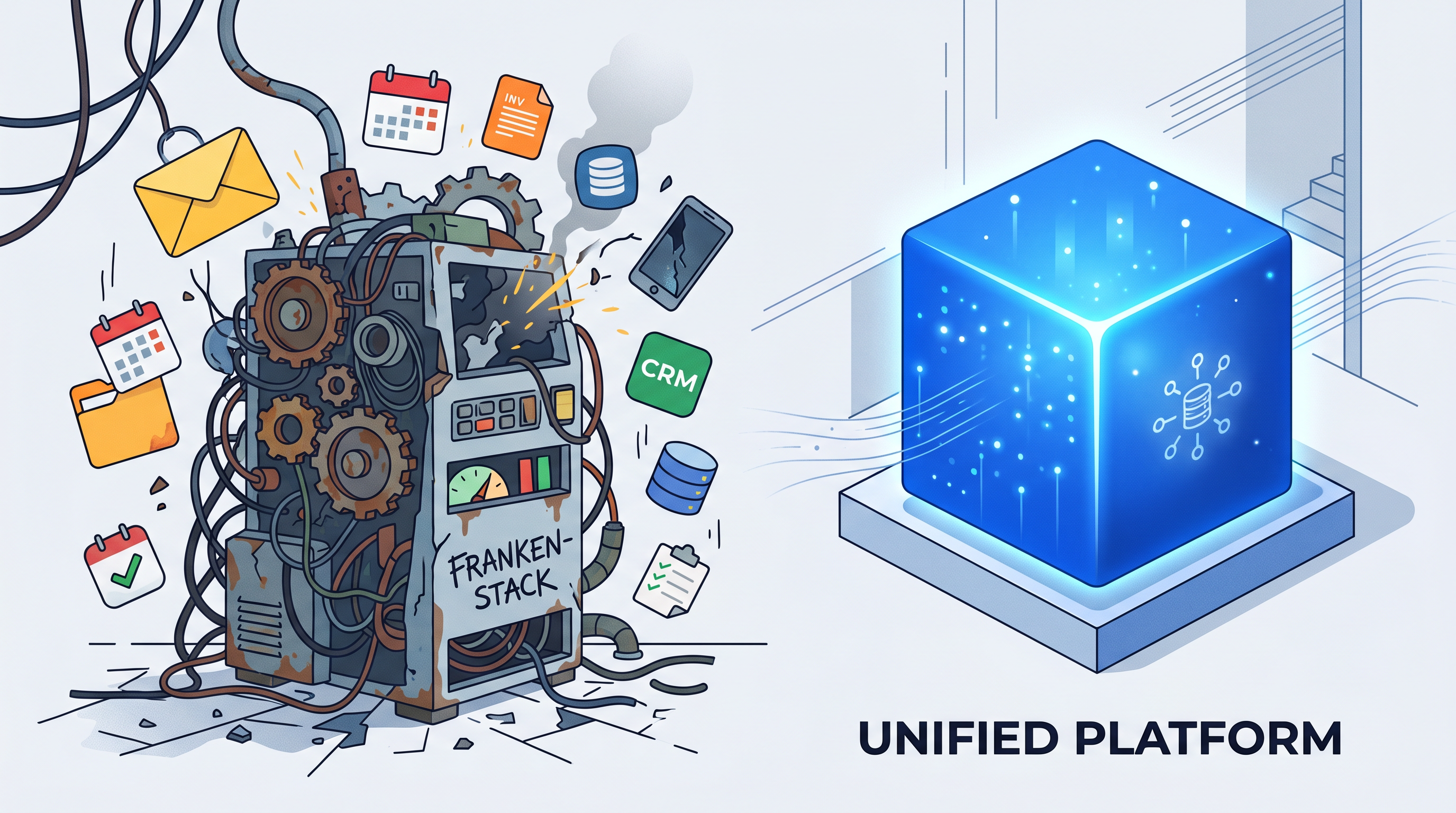 Franken-Stack Nightmare: Ditch Tool Chaos for Solopreneur Productivity That Works