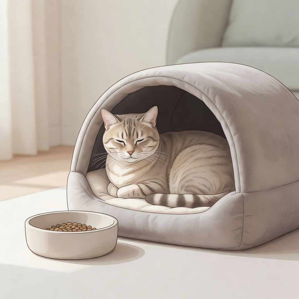 Feline Sensory Sensitivity: Beat Whisker Fatigue with Wide Bowls, Quiet Spaces & Cozy Beds