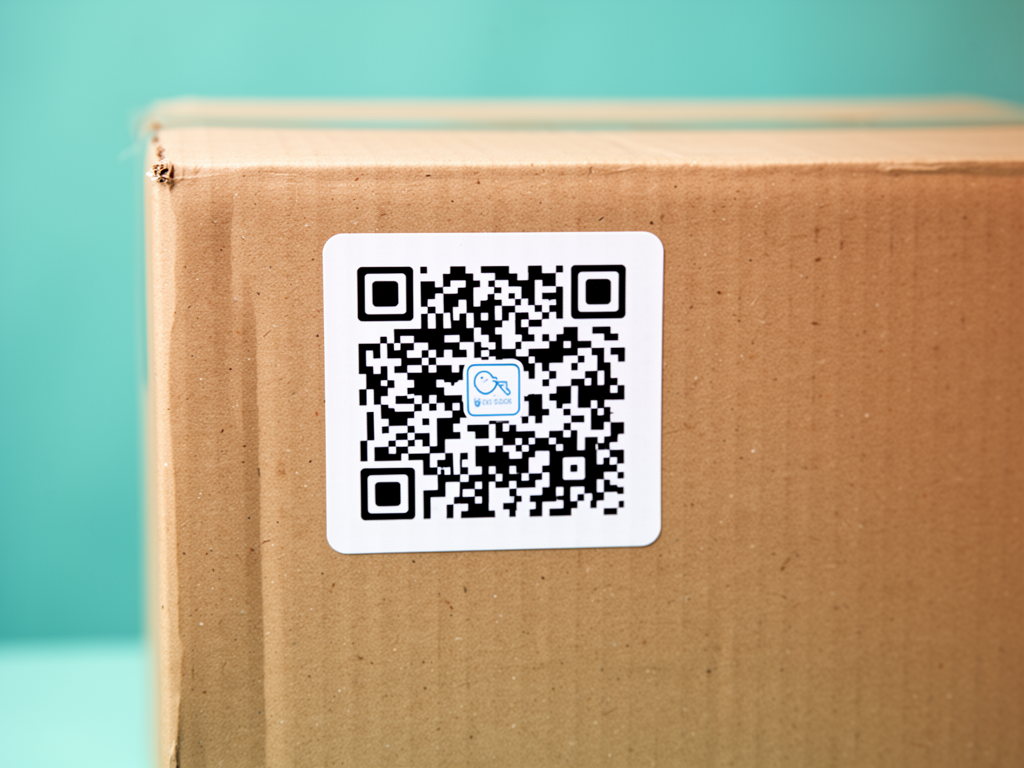 Smart QR Label on Box