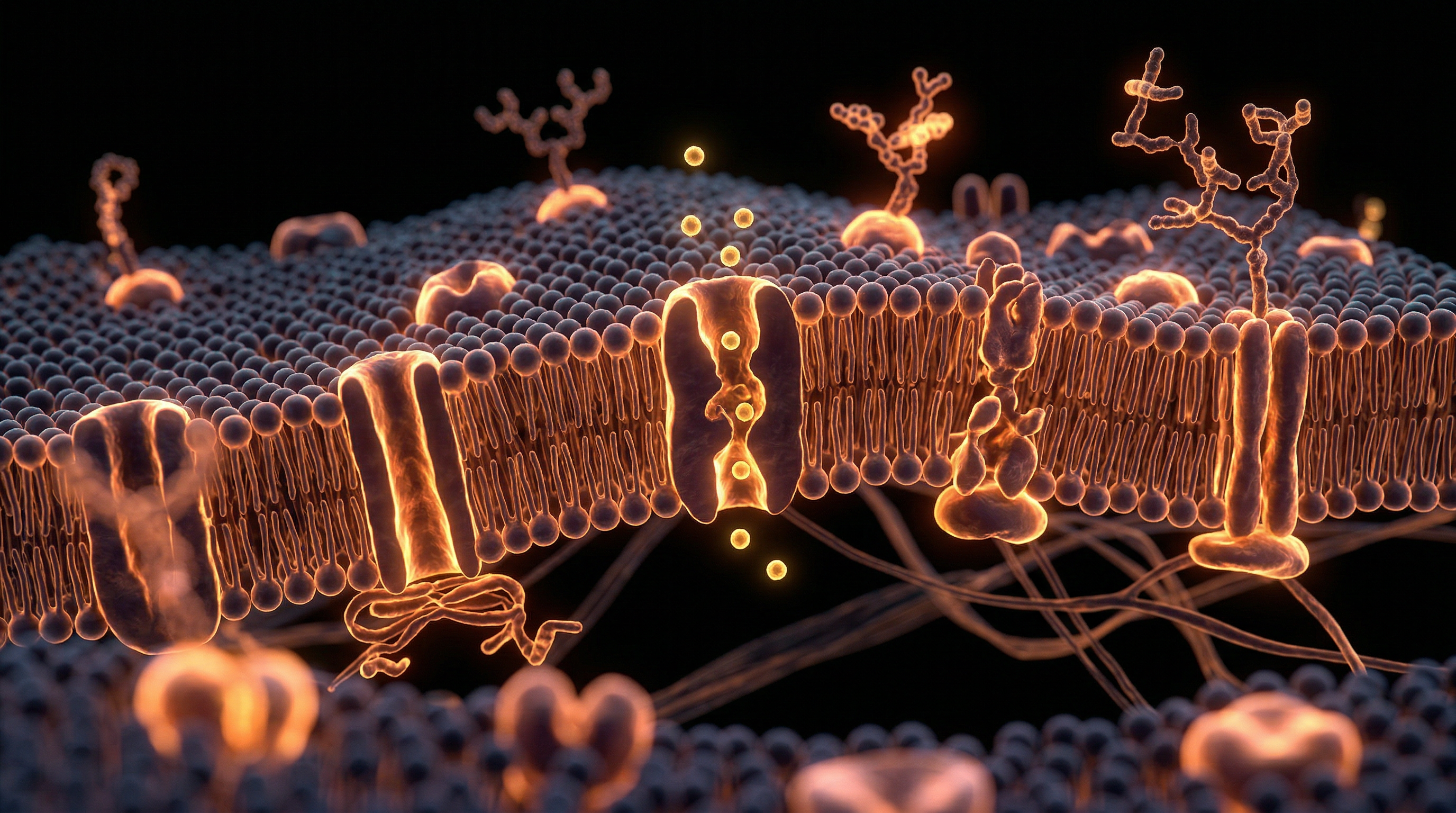 Scientific illustration for The Phospholipid Bilayer: Why Cellular Integrity Regulates Nutrient Absorption