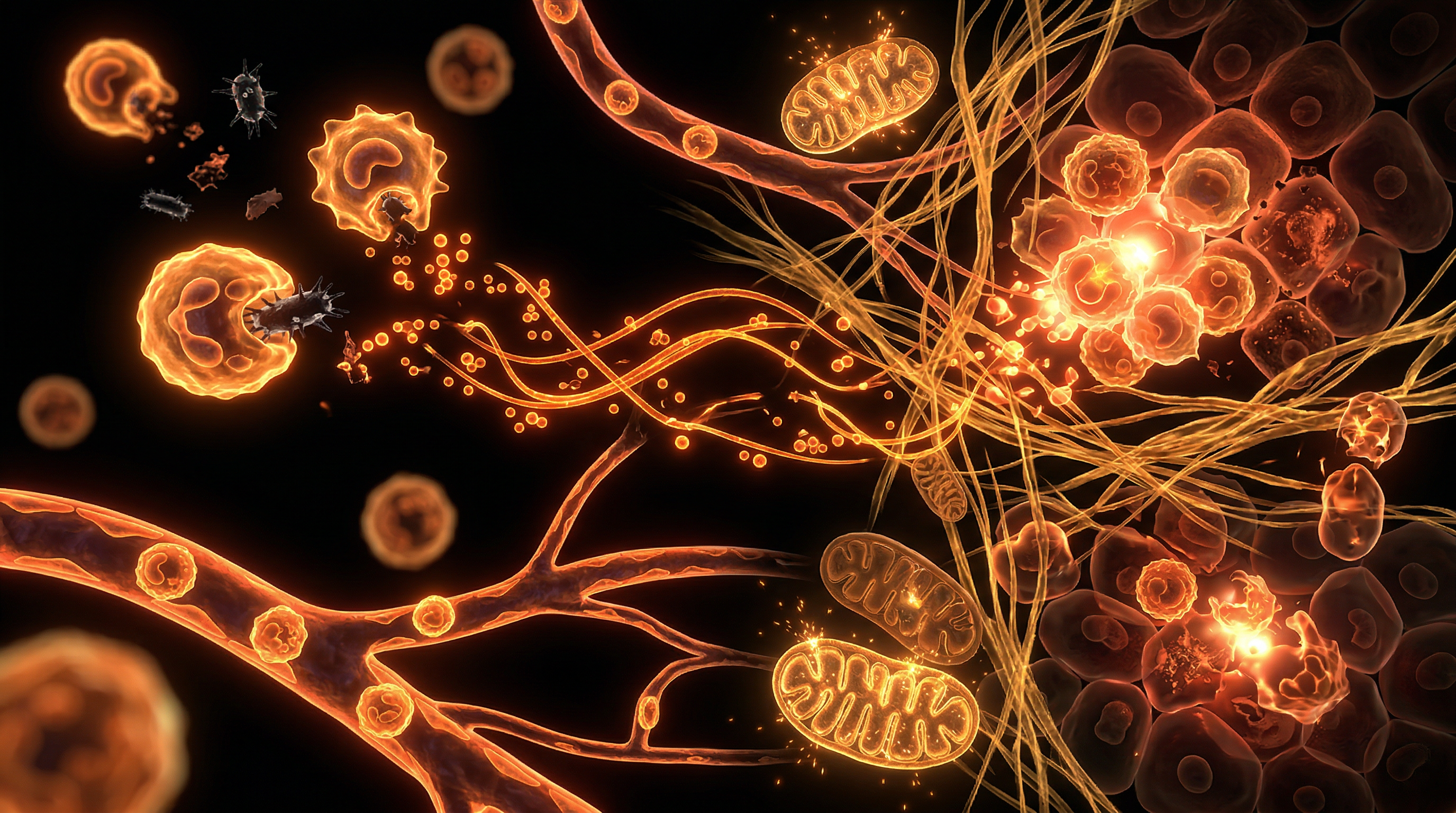 Scientific illustration for Inflammation: The Double-Edged Sword Destroying Modern Health