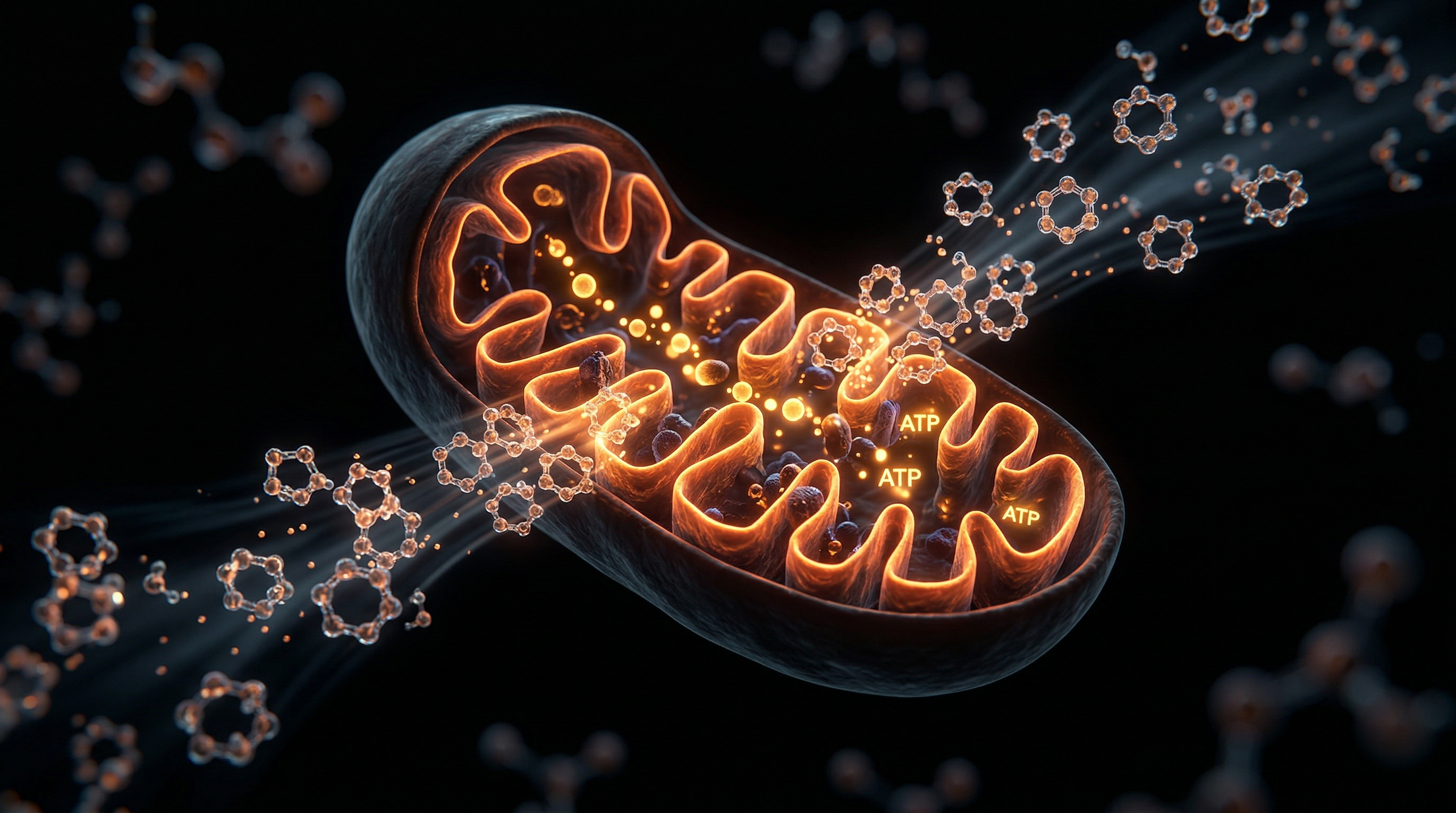 Scientific illustration for Mitochondrial Health: Why Structured Water is the Ultimate Fuel