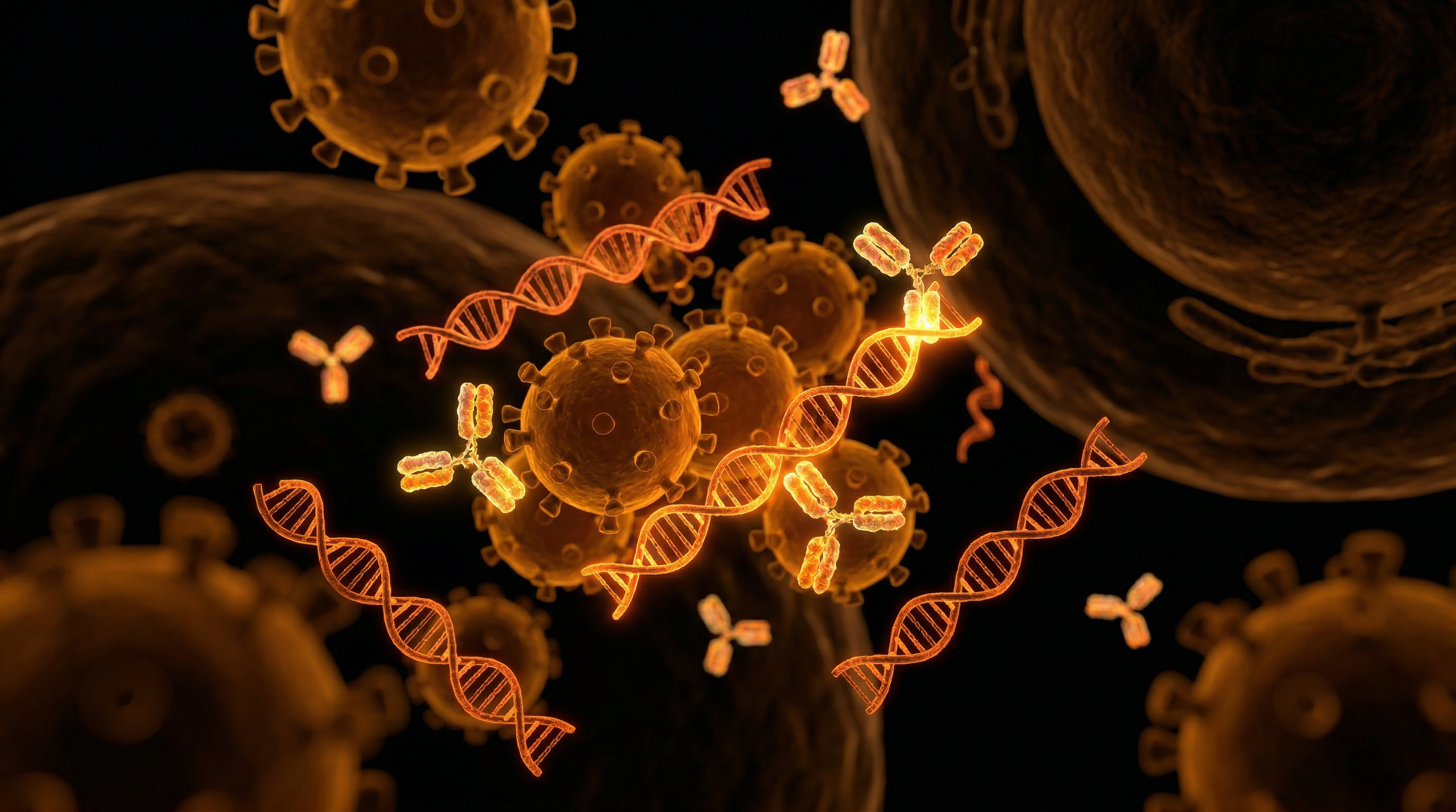 Scientific illustration for SV40 Contamination: Investigating Residual DNA in Recombinant Vaccines