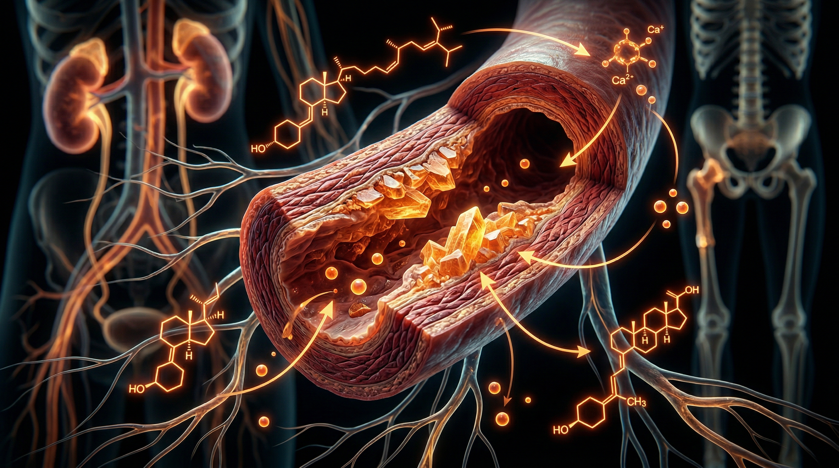 Scientific illustration for Vascular Calcification and Synthetic Vitamin D3