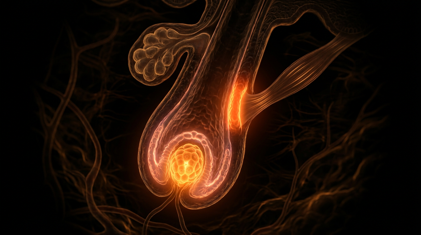 Scientific illustration for The Risks of Minoxidil and Finasteride: What the Pharmaceutical Industry Often Omits