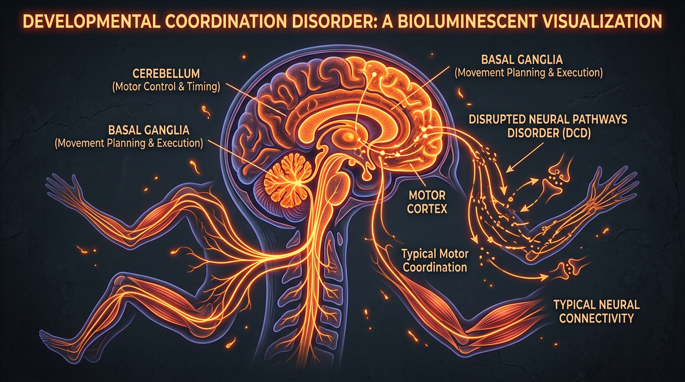 Scientific illustration for Developmental Coordination Disorder