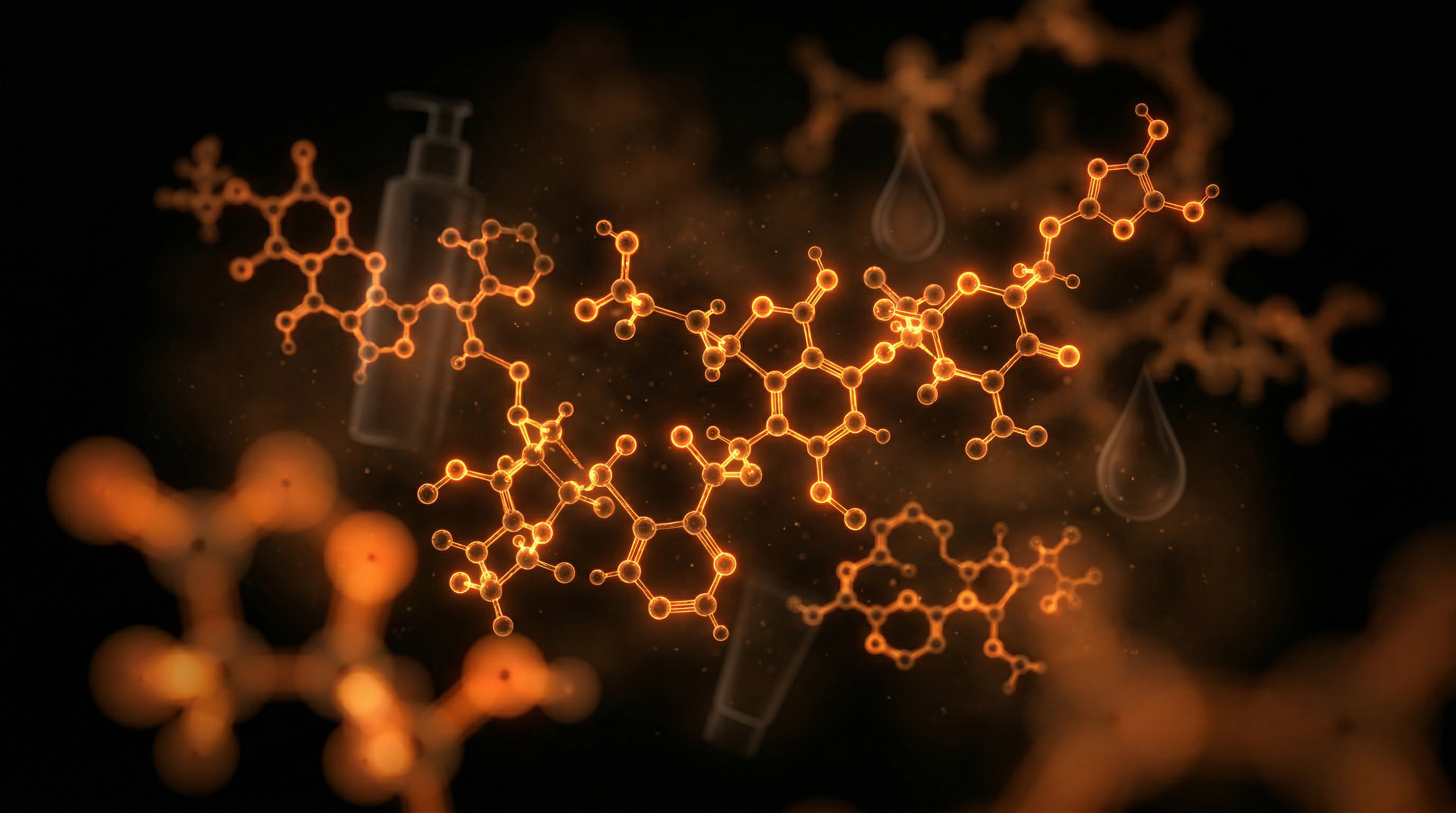 Scientific illustration for Toxic Beauty: The Chemical Burden of Personal Care Products