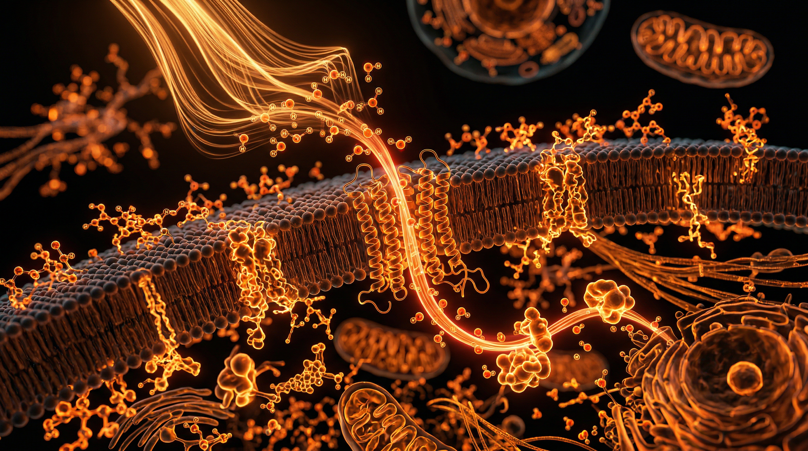 Scientific illustration for Infrared Light and Hydration: The Synergy of Sunlight and Water