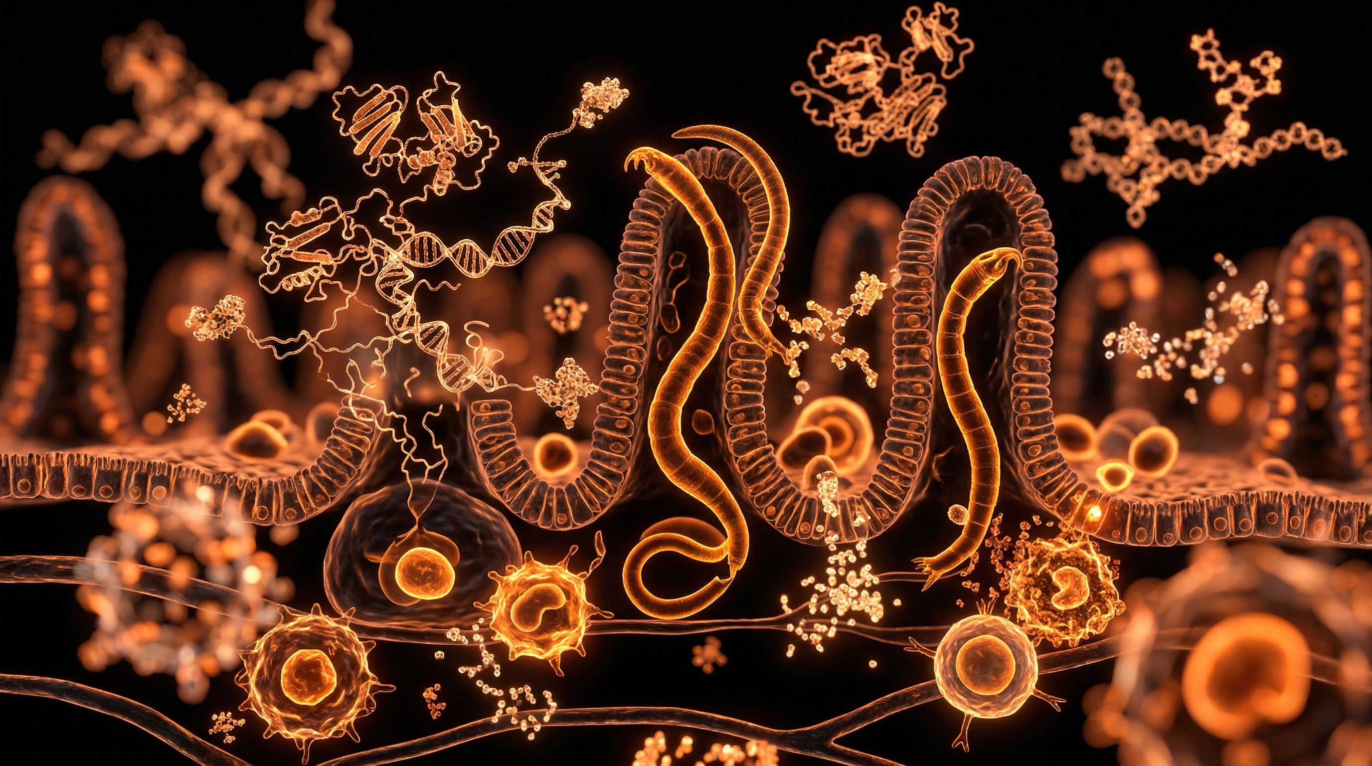 Scientific illustration for Parasitic Infestation: The Overlooked Trigger of IBD