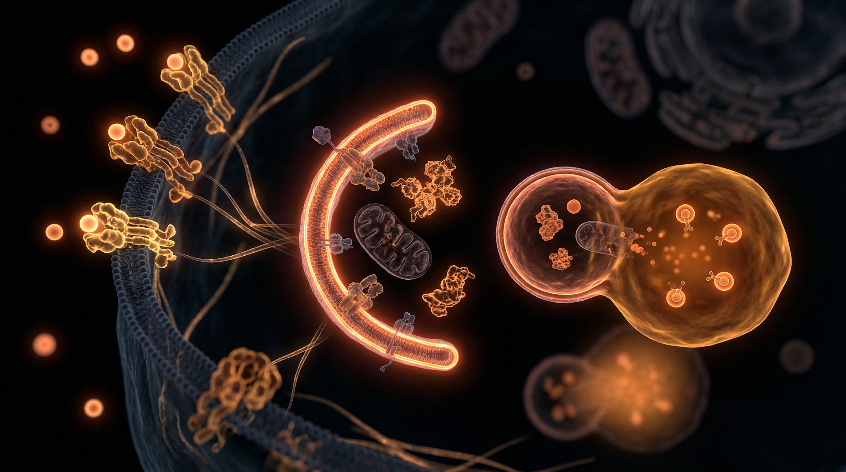 Scientific illustration for Autophagy: The Cellular Recycling System Fasting Activates