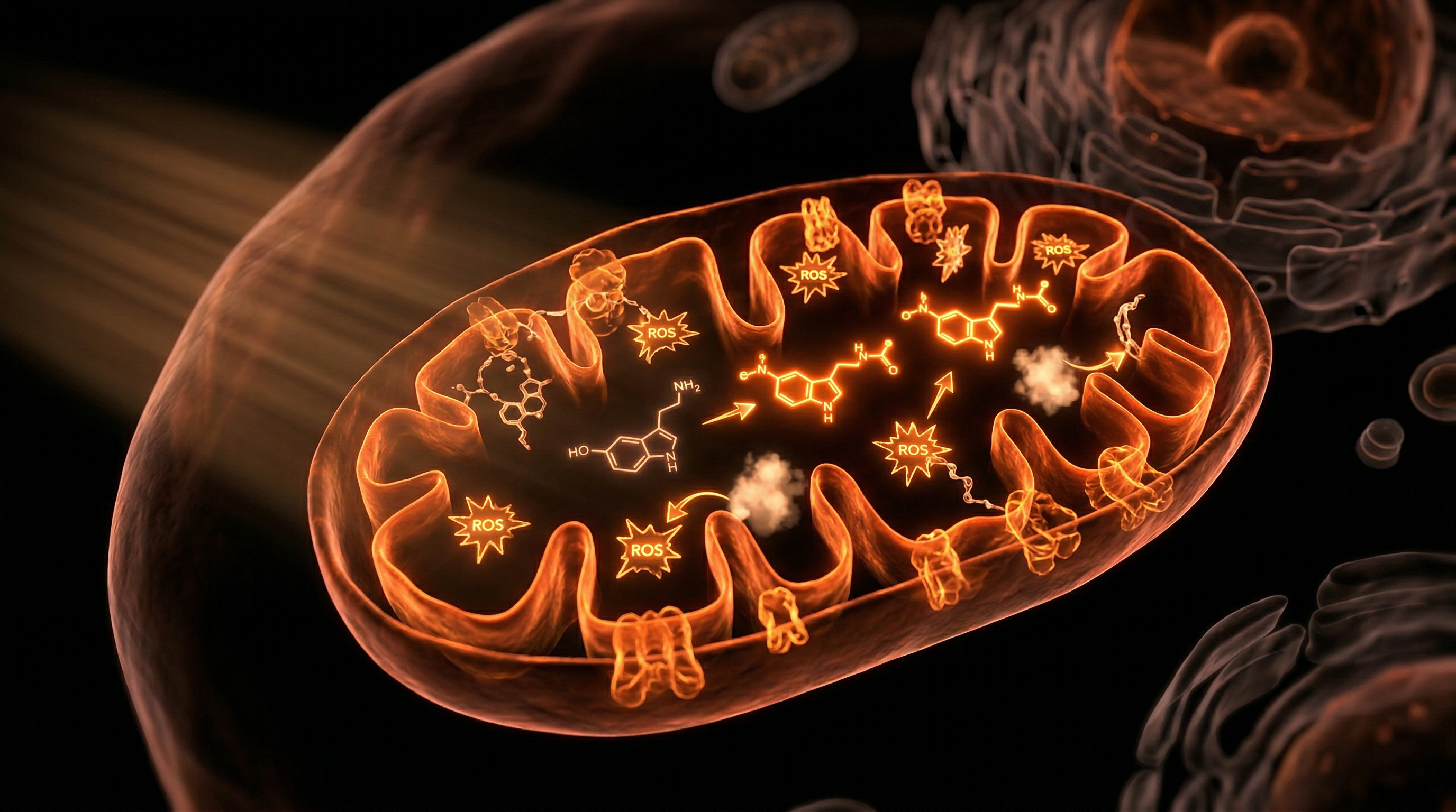 Scientific illustration for Melatonin Beyond the Pineal: Subcellular Protection via NIR Light