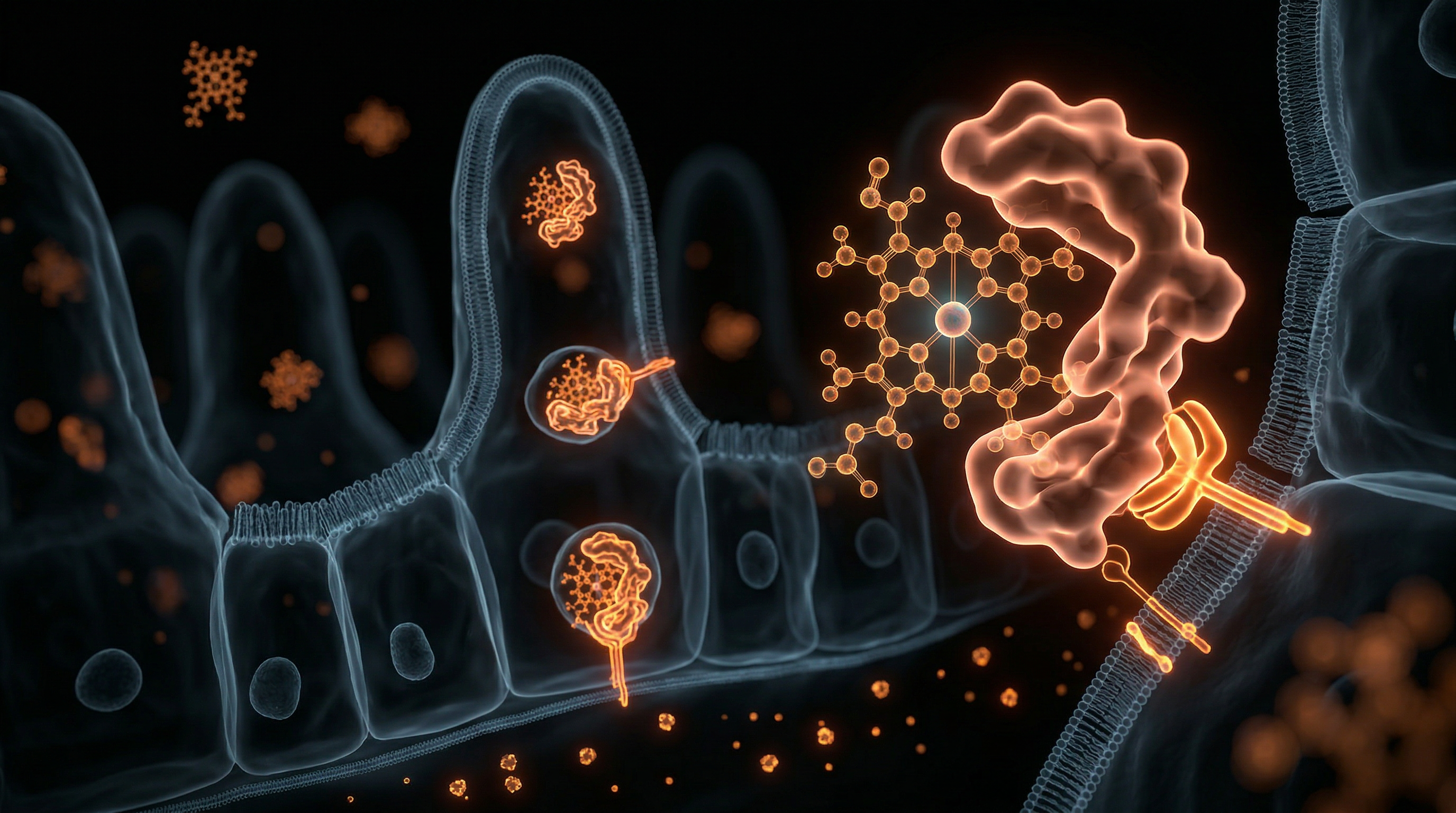 Scientific illustration for B12 Bioavailability and the Vegan Surge